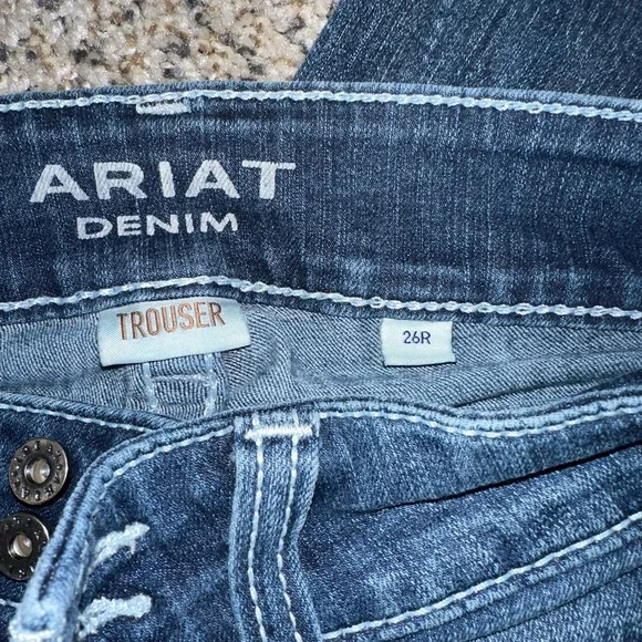 Ariat Dark Blue Flare Women's Jeans Trousers - Picture 2 of 3